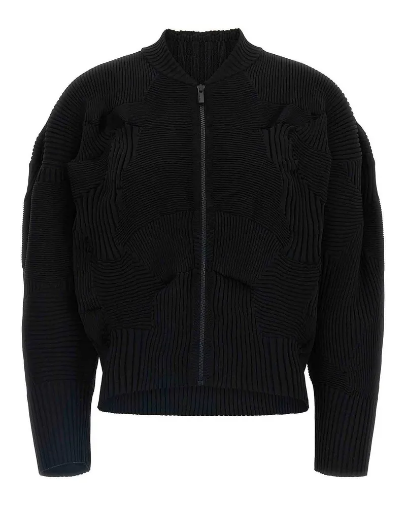 Issey Miyake Cardigan - Schwarz Schwarz