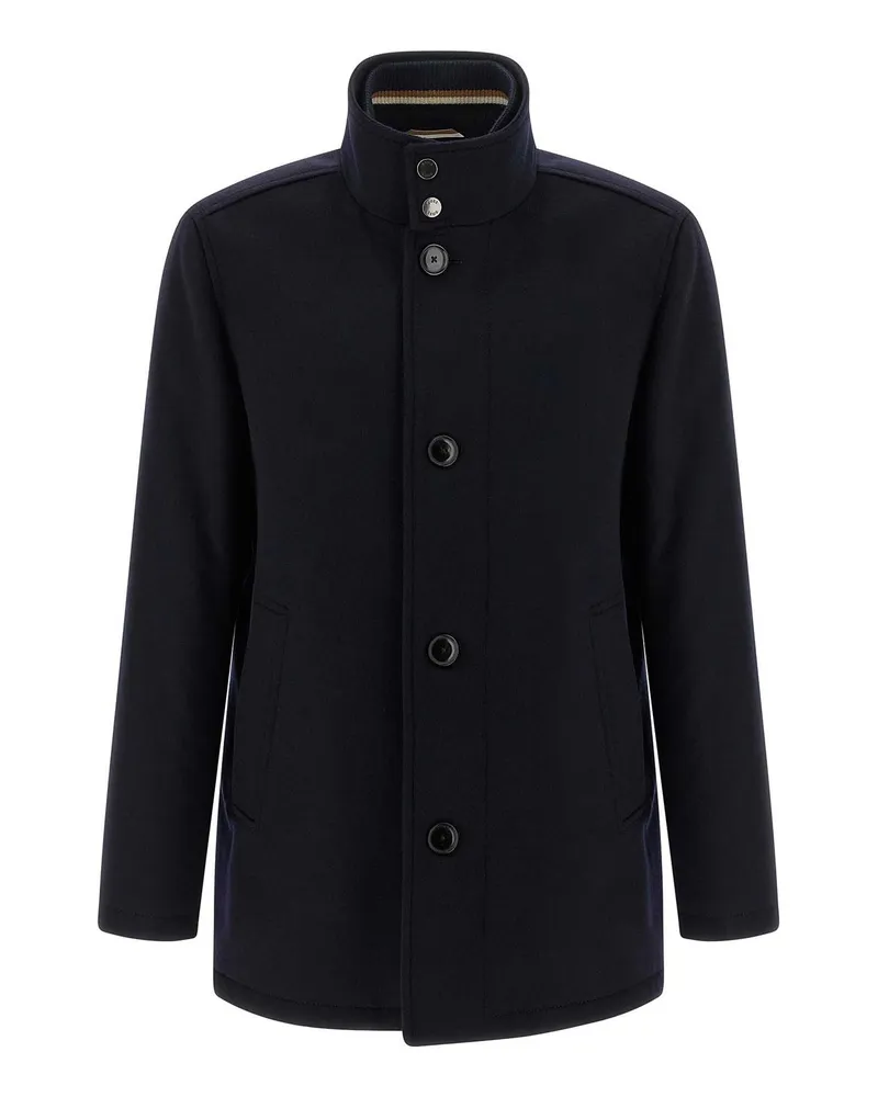 HUGO BOSS Rollkragenpullover - Blau Blau