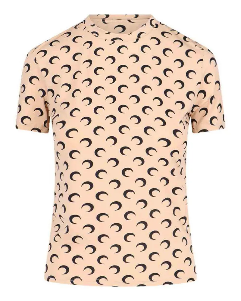 Marine Serre T-Shirt - Beige Beige