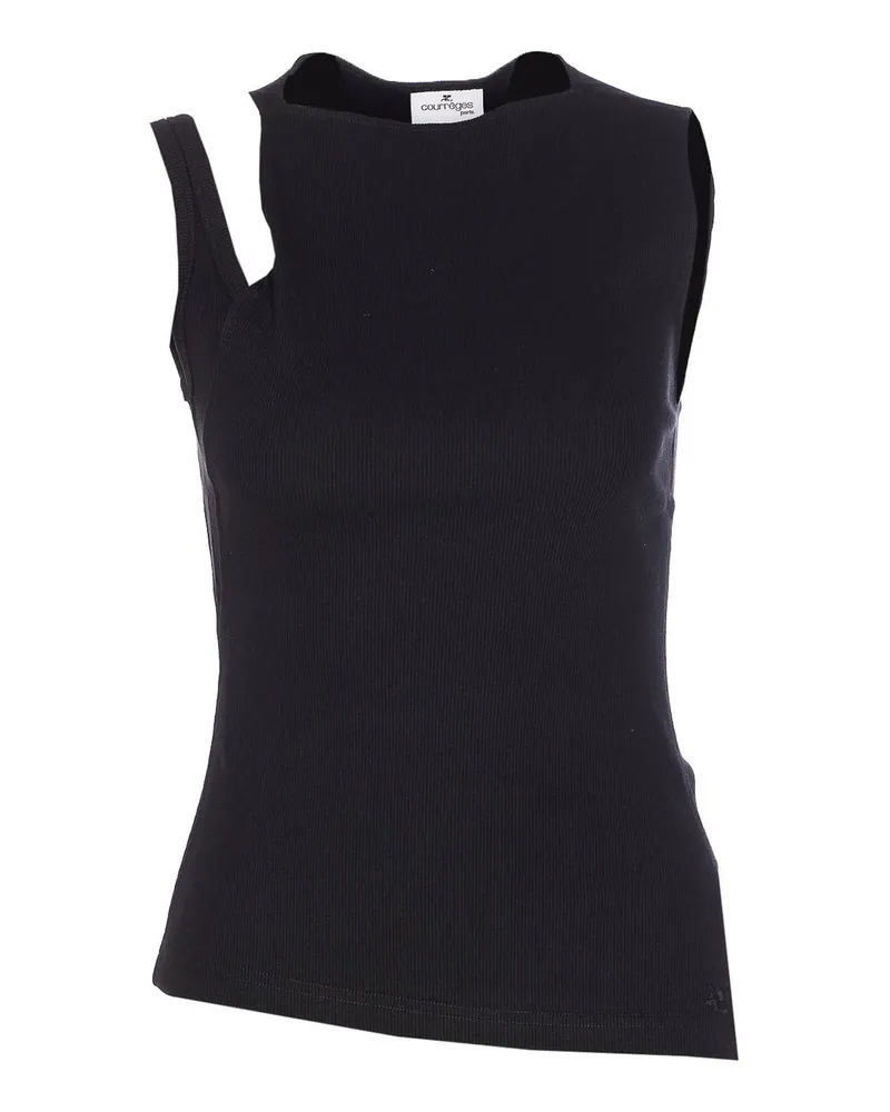 Courrèges Top - Schwarz Schwarz