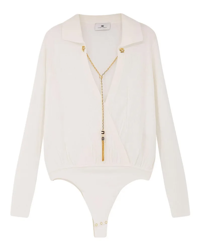 Elisabetta Franchi Top - Weiß Weiß