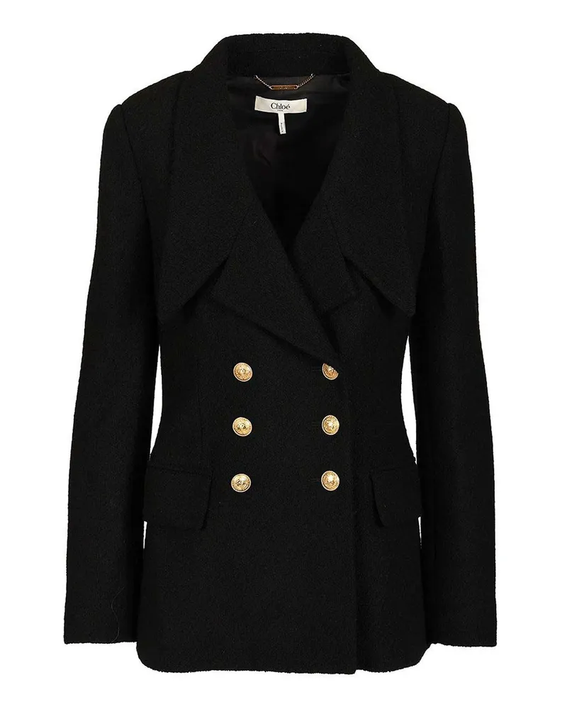 Chloé Casualjacke - Schwarz Schwarz