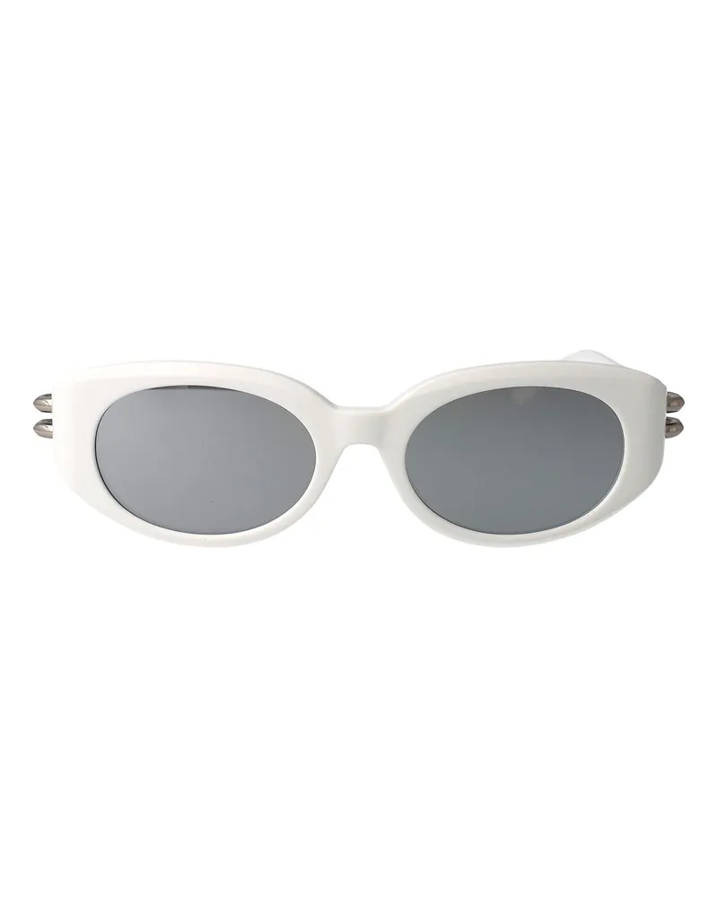 Alexander McQueen Sonnenbrille - Weiß Weiß
