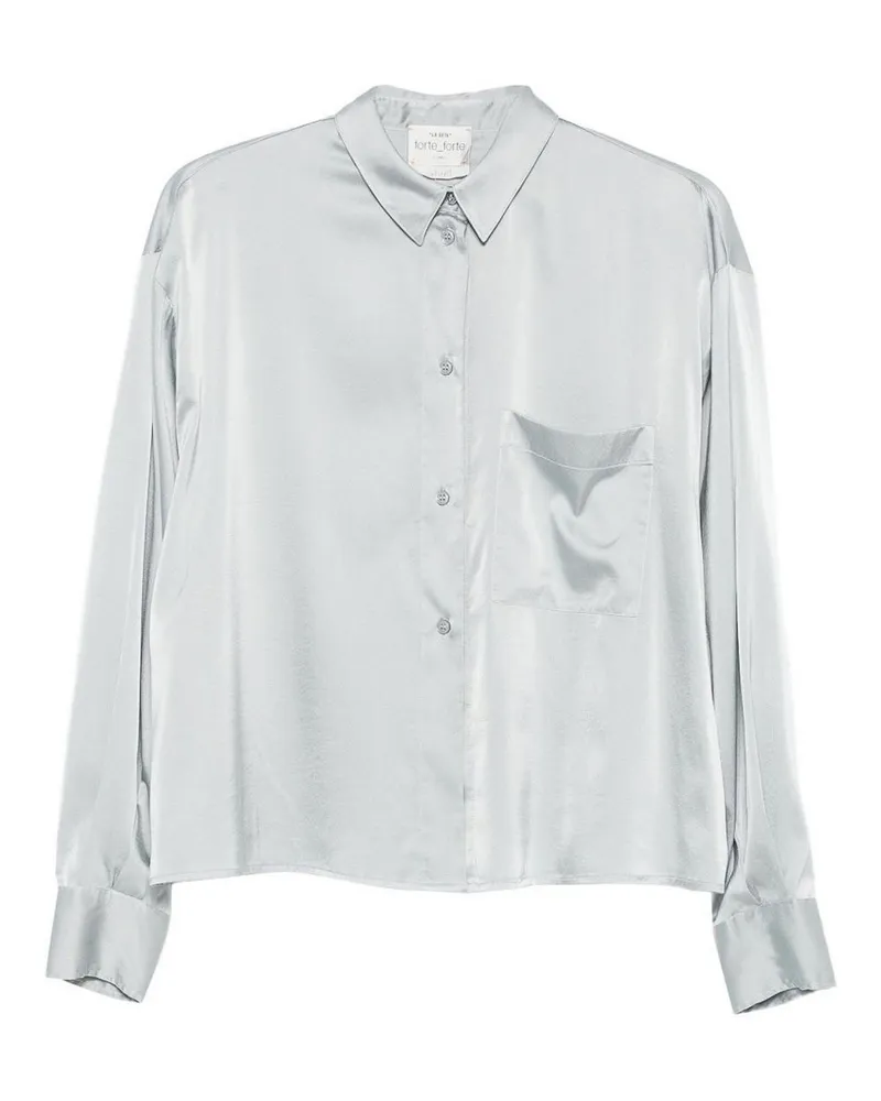 forte_forte Hemd - Grau Grau