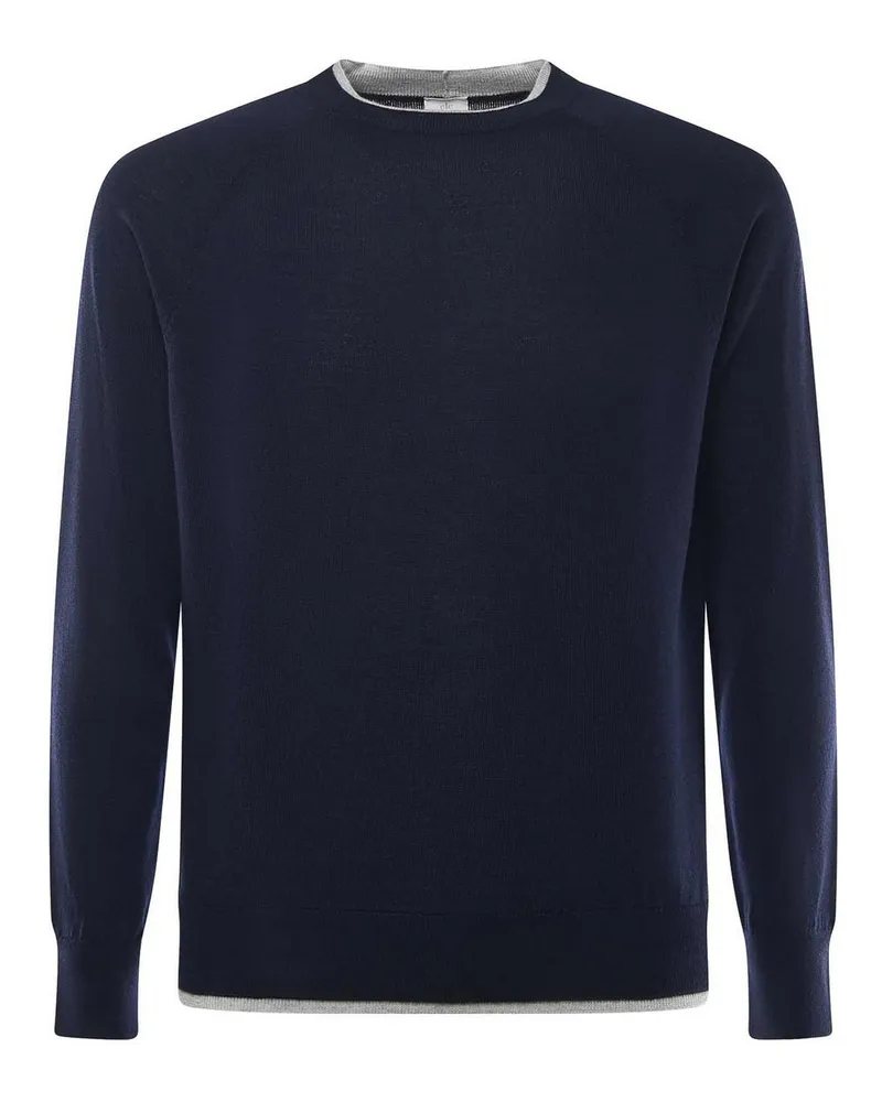 Eleventy Rundhalspullover - Grau Grau