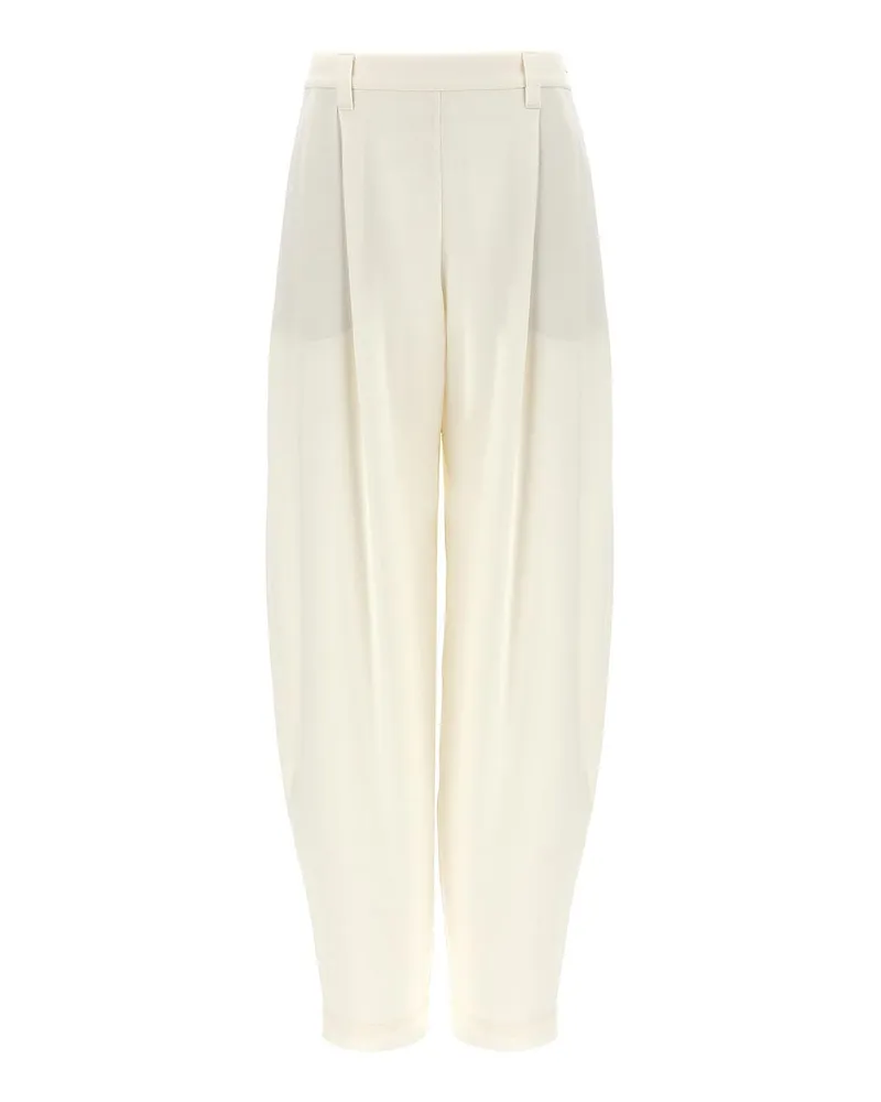 Brunello Cucinelli Casual Hose - Weiß Weiß