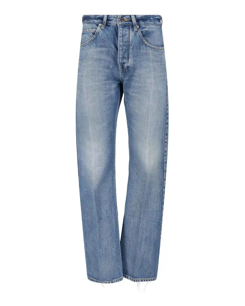 Balenciaga Straight Leg Jeans - Blau Blau