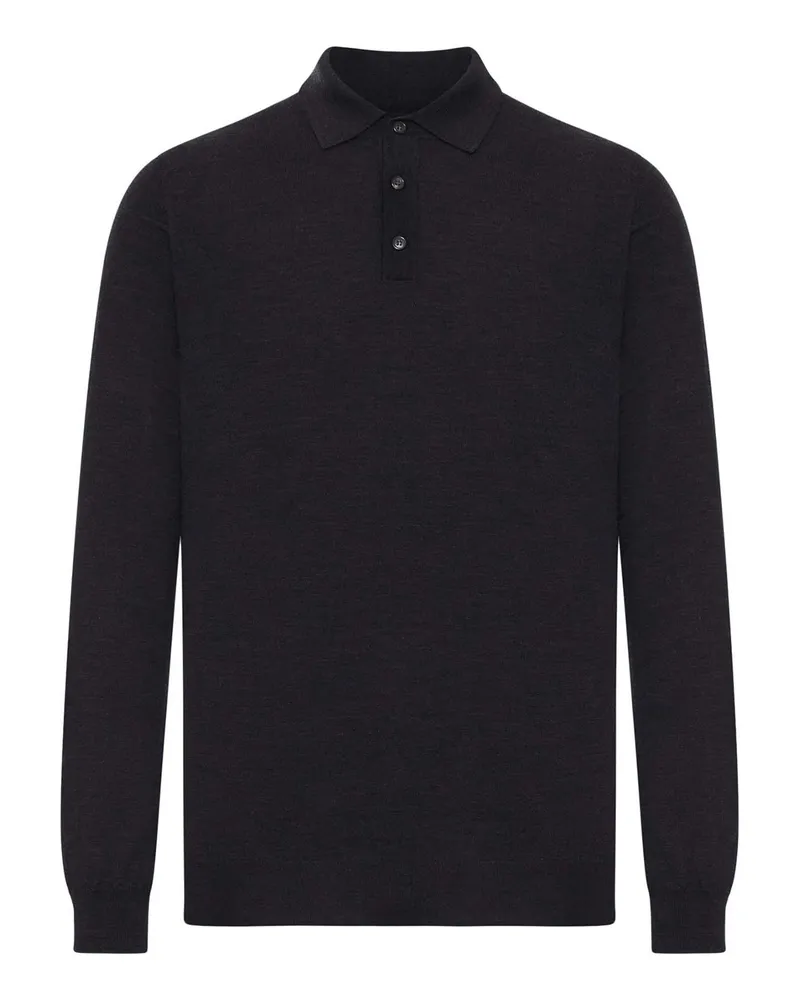 Zanone Poloshirt - Schwarz Schwarz