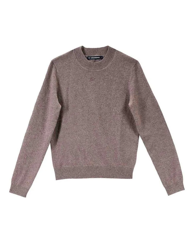 Karl Lagerfeld Rundhalspullover - Beige Beige