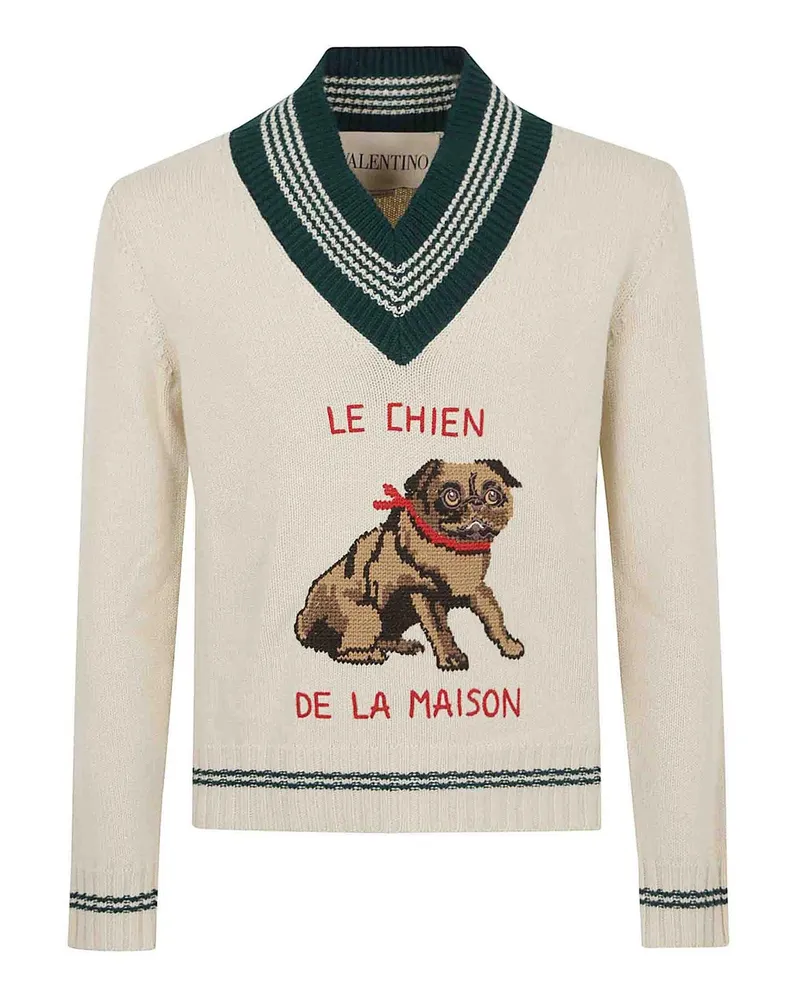 Valentino Garavani U-Boot-Pullover - Creme Creme