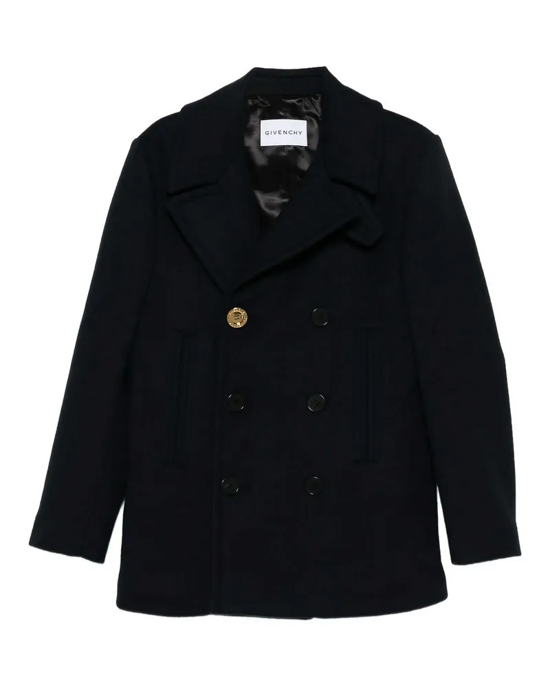 Givenchy Kurzer Mantel - Dunkelblau Dunkelblau
