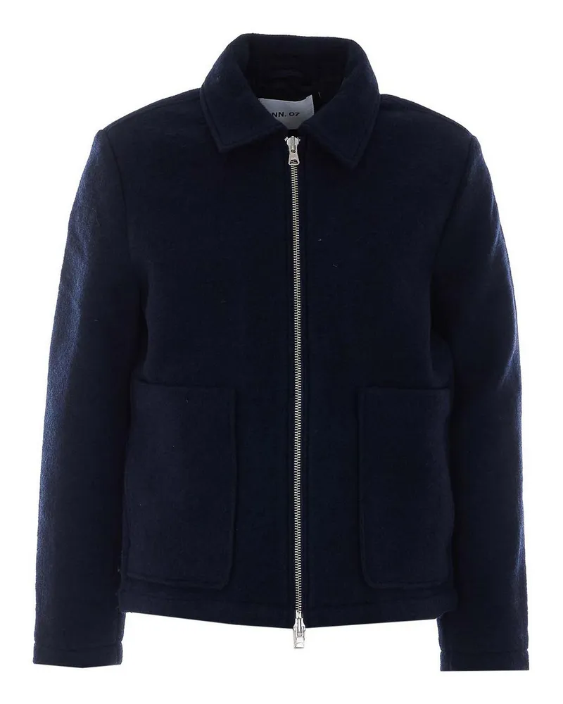 NN 07 Rollkragenpullover - Blau Blau