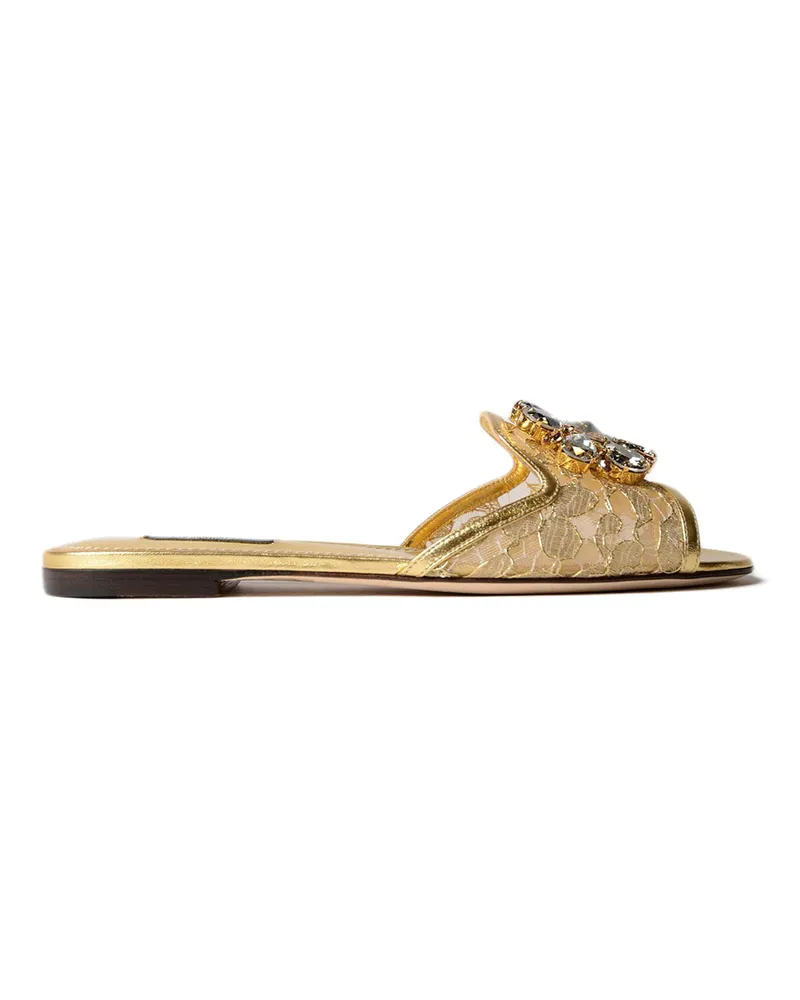 Dolce & Gabbana Slippers - Gold Gold