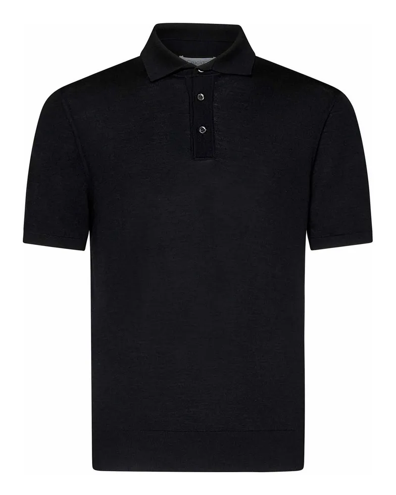 Cruciani Poloshirt - Schwarz Schwarz