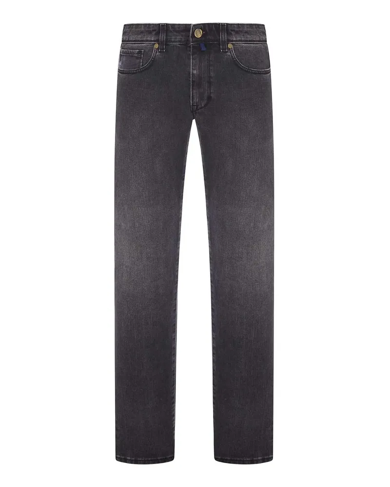 Incotex Straight Leg Jeans - Schwarz Schwarz
