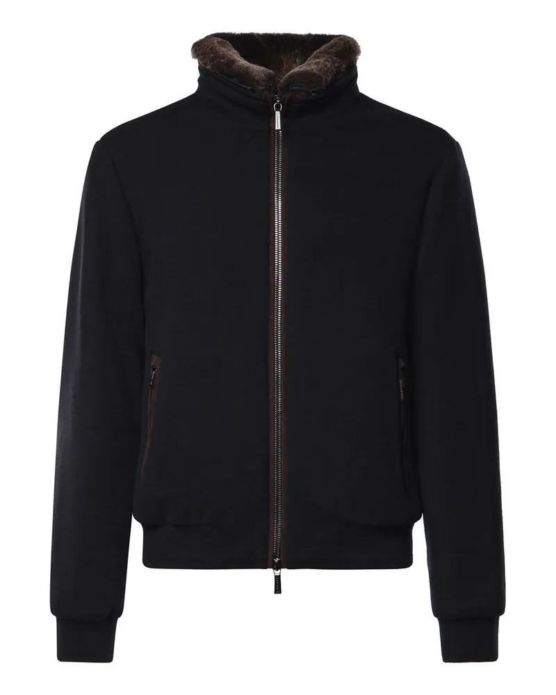 MOORER Bomberjacke - Schwarz Schwarz