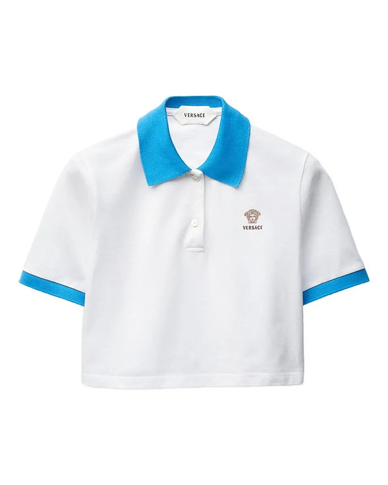 Versace Rundhalspullover - Weiß Weiß