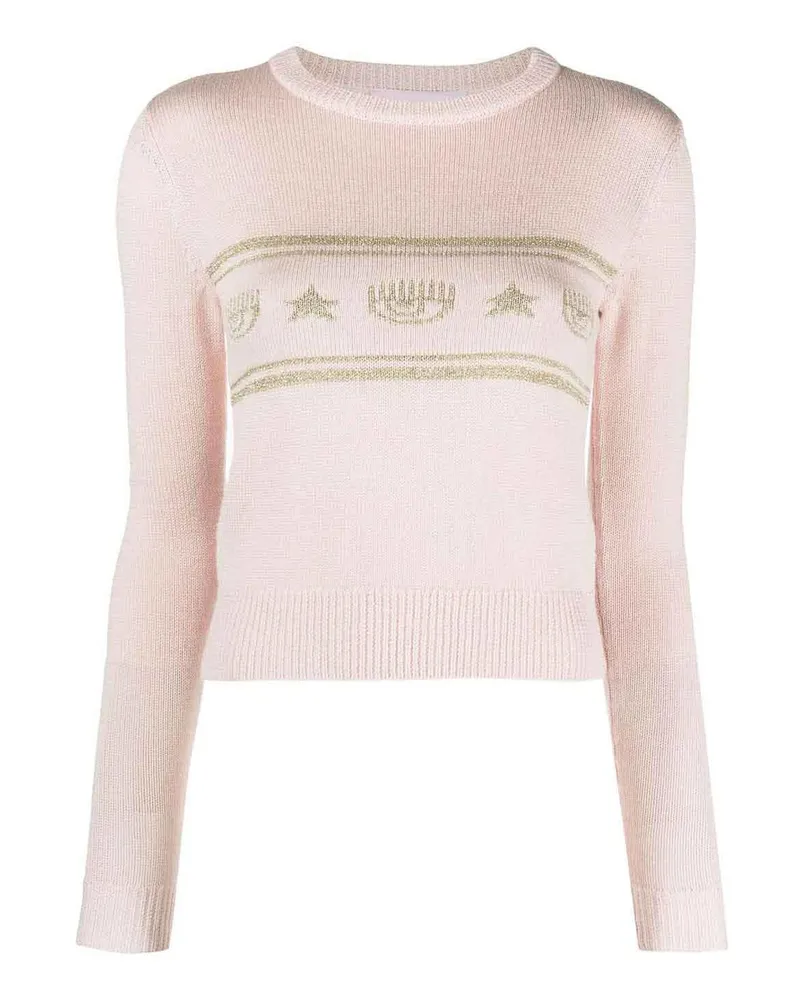 Chiara Ferragni U-Boot-Pullover - Weiß Weiß