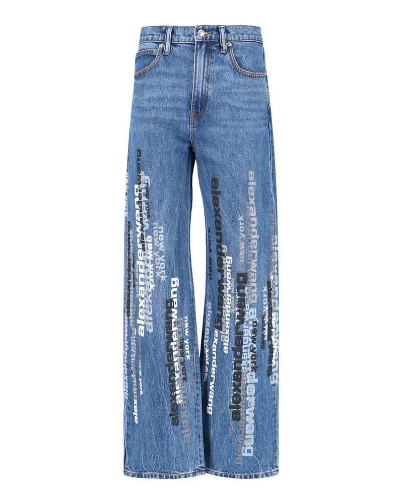 Alexander Wang Straight Leg Jeans - Blau Blau