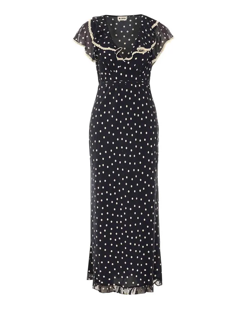 RIXO Kurzes Kleid - Blau Blau