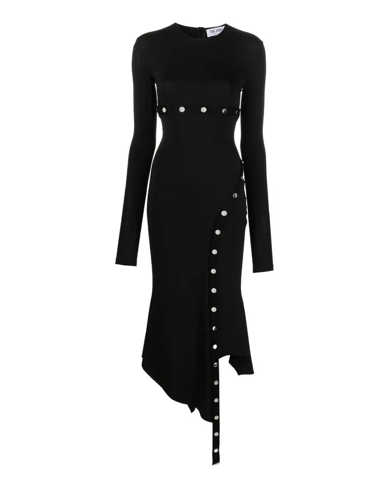 ATTICO Knielanges Kleid - Schwarz Schwarz