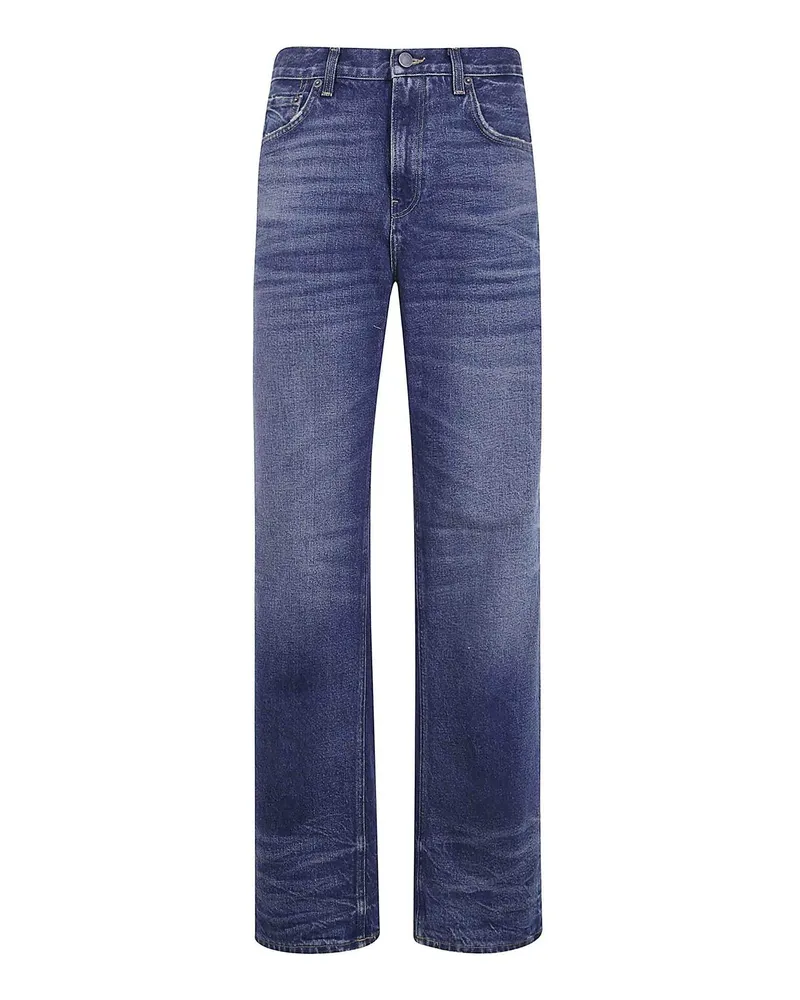 Haikure Straight Leg Jeans - Blau Blau