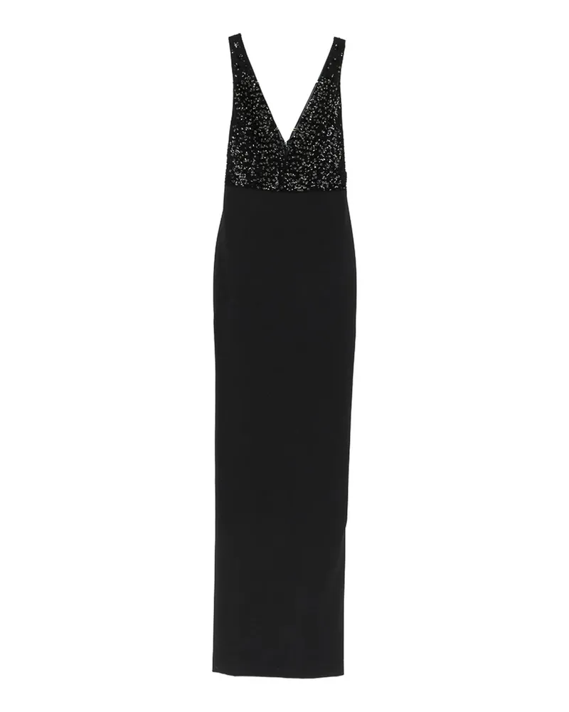 Elisabetta Franchi Maxikleid - Schwarz Schwarz