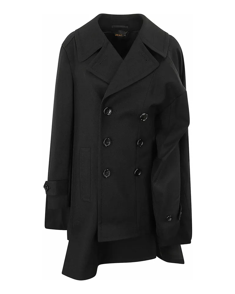 Comme des Garçons Kurzer Mantel - Schwarz Schwarz