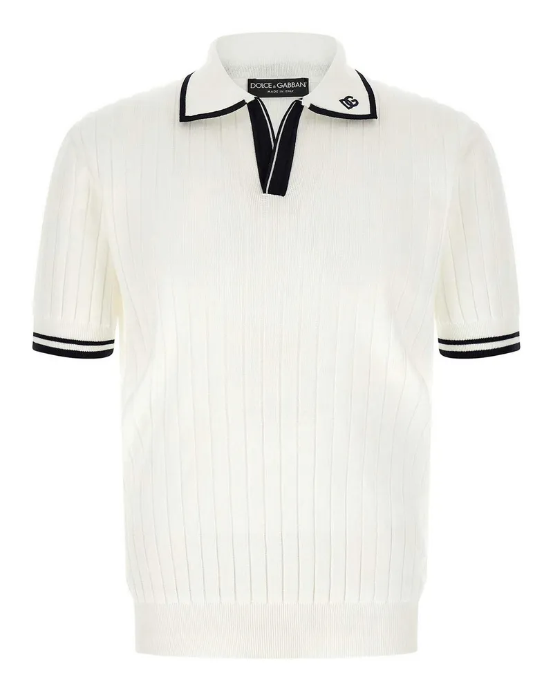 Dolce & Gabbana Poloshirt - Weiß Weiß