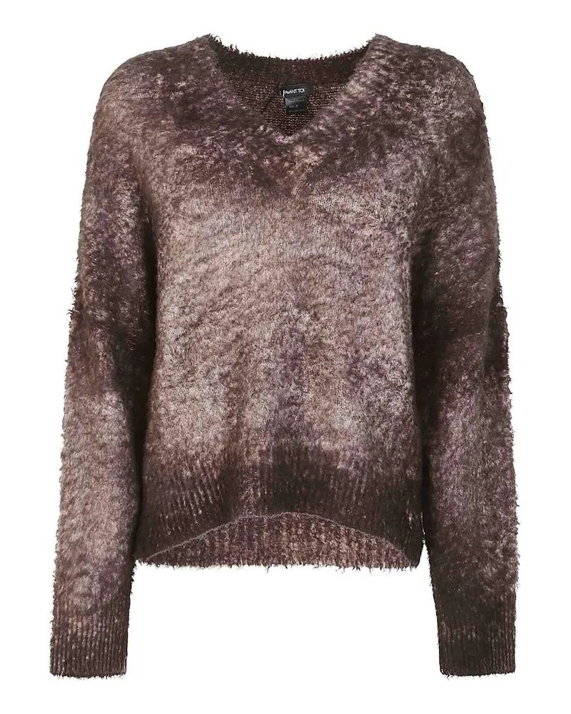 Avant Toi V-Pullover - Braun Braun