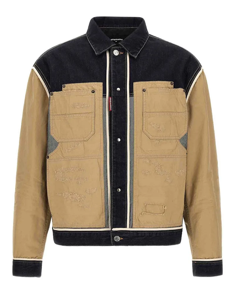 Dsquared2 Jeansjacke - Beige Beige
