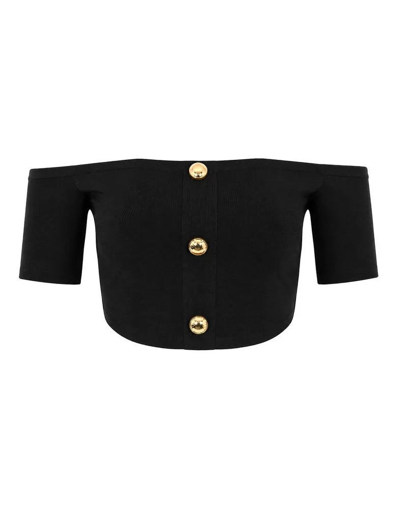 Elisabetta Franchi Top - Schwarz Schwarz