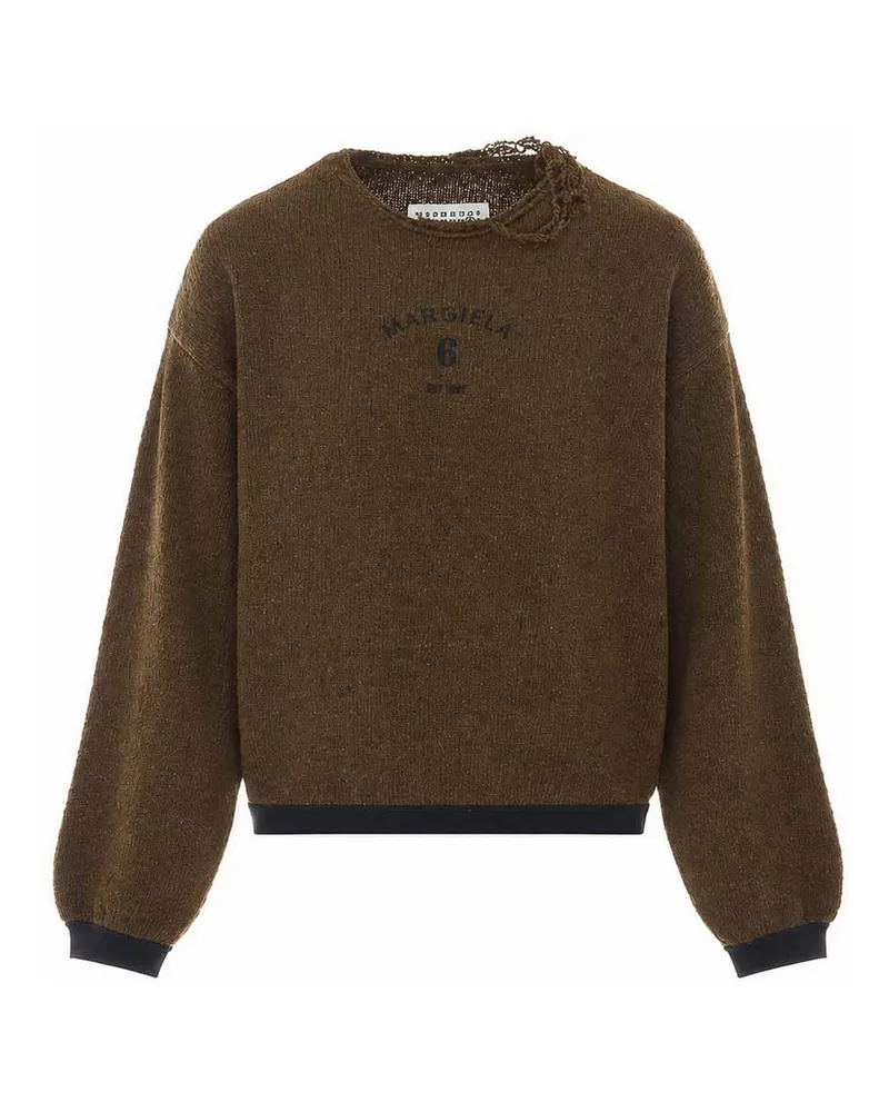 Maison Margiela Rundhalspullover - Grün Grün