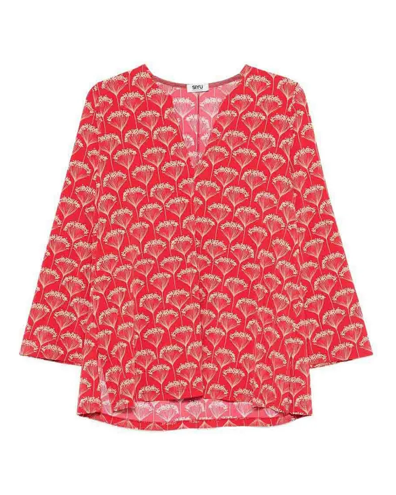 SIYU V-Pullover - Rot Rot