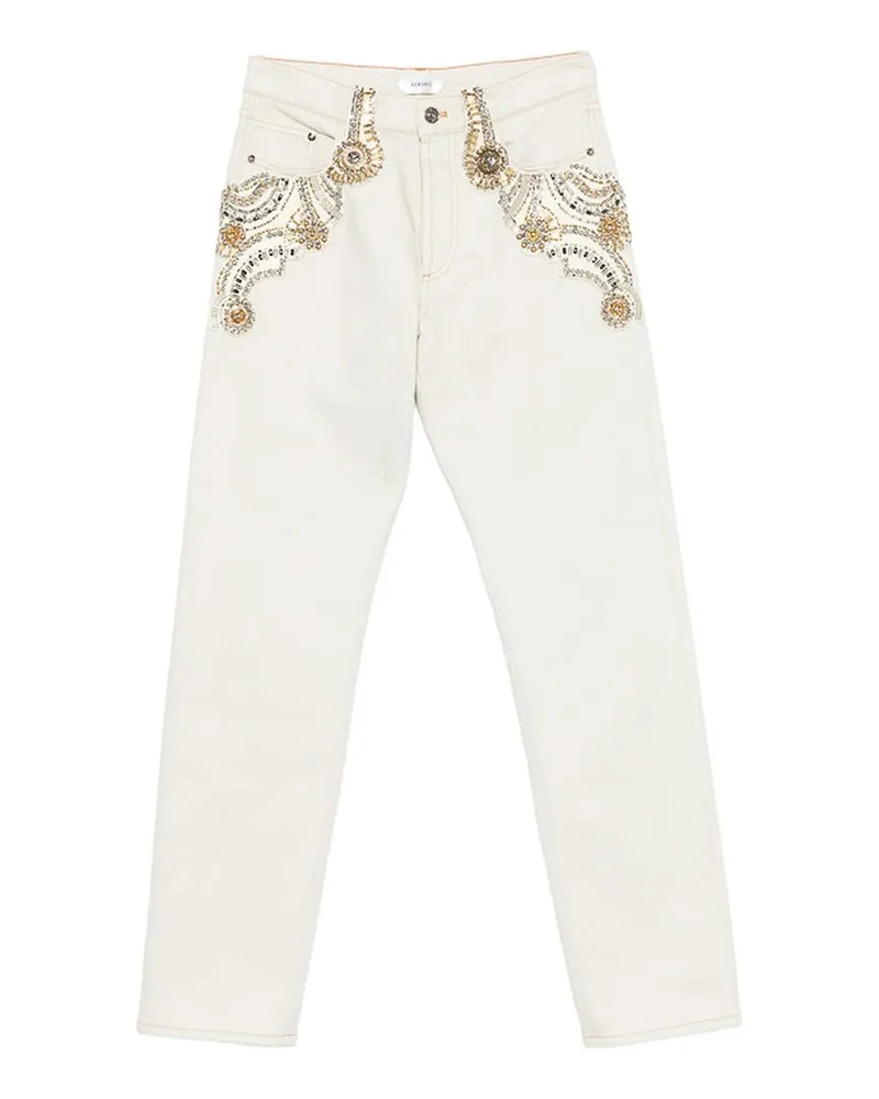 Versace Straight Leg Jeans - Blau Blau