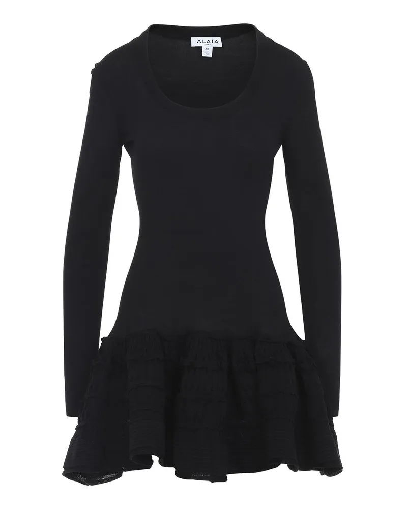 Alaïa Kurzes Kleid - Schwarz Schwarz