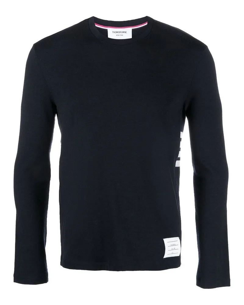 Thom Browne Rundhalspullover - Blau Blau