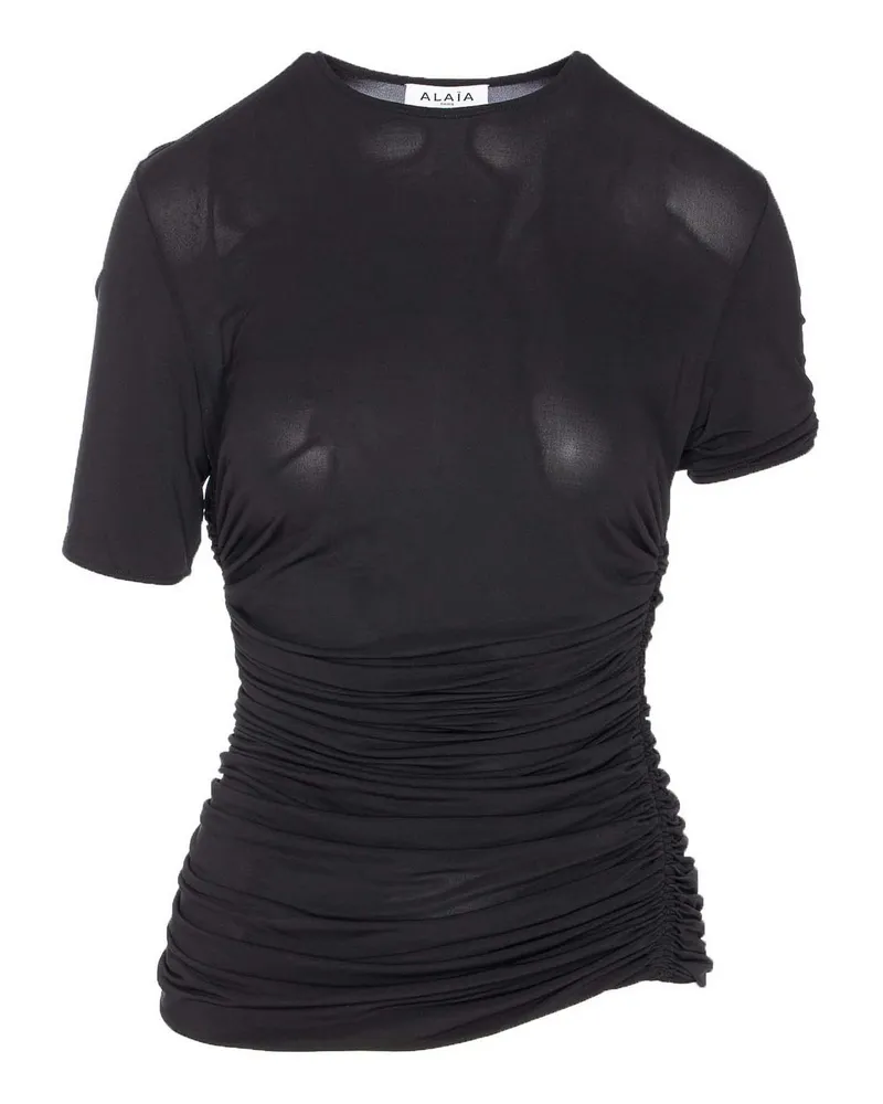 Alaïa T-Shirt - Schwarz Schwarz