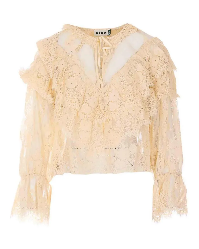 RIXO Top - Beige Beige