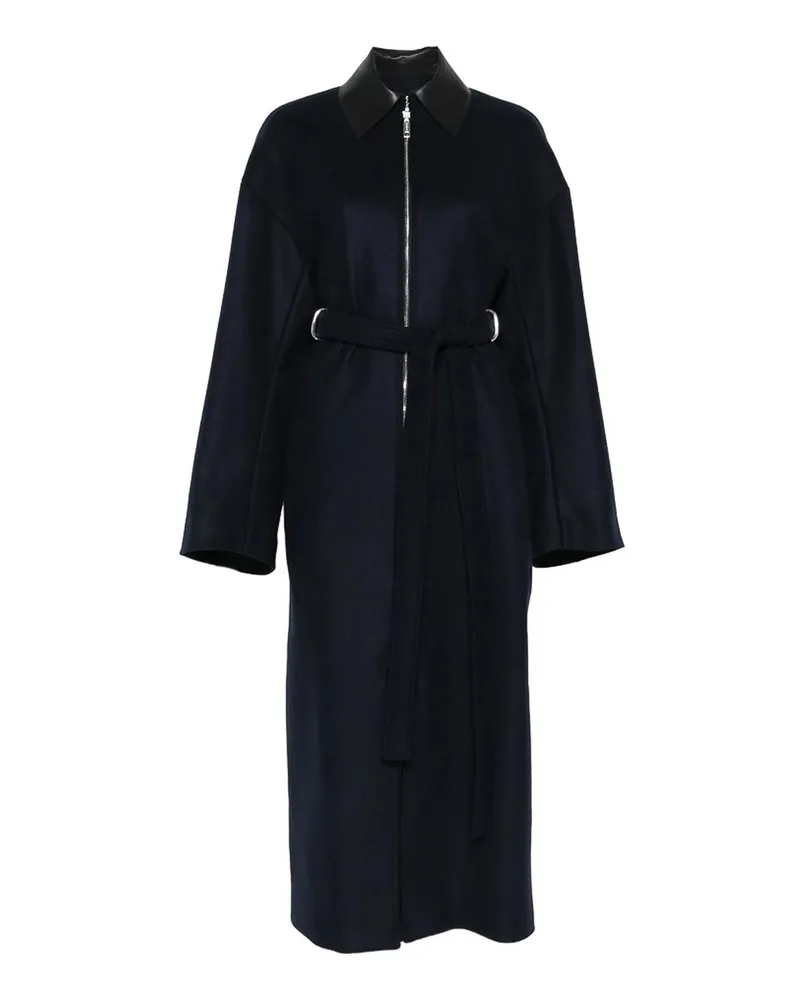 SPORTMAX Langer Mantel - Schwarz Schwarz