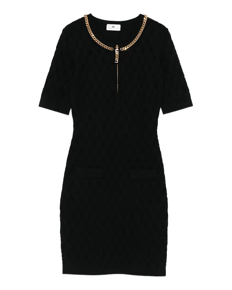 Elisabetta Franchi Kurzes Kleid - Schwarz Schwarz