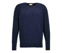 V-Pullover - Blau