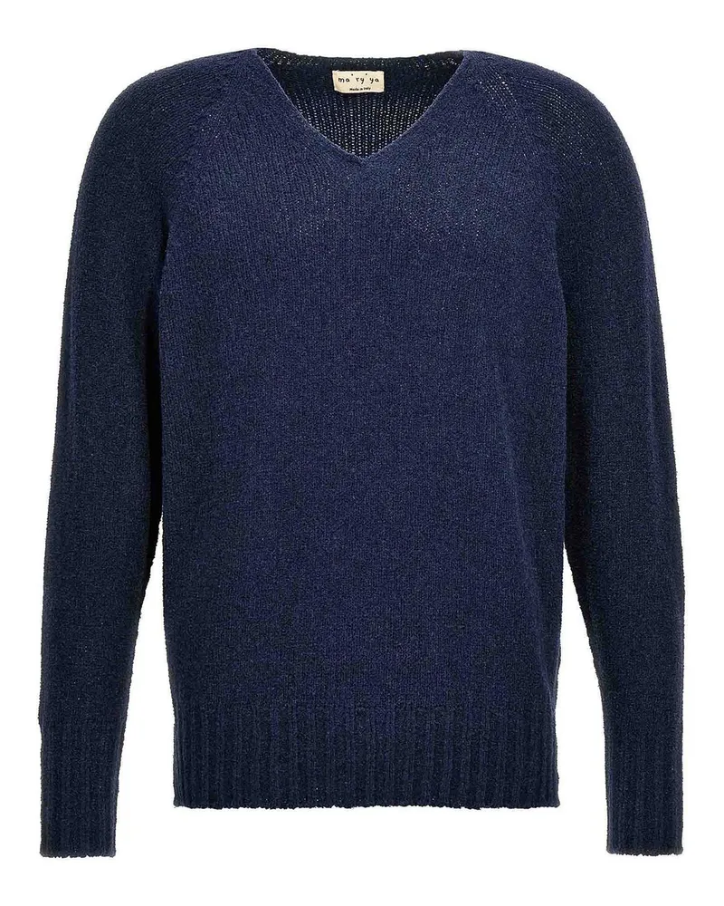 MA'RY'YA V-Pullover - Blau Blau