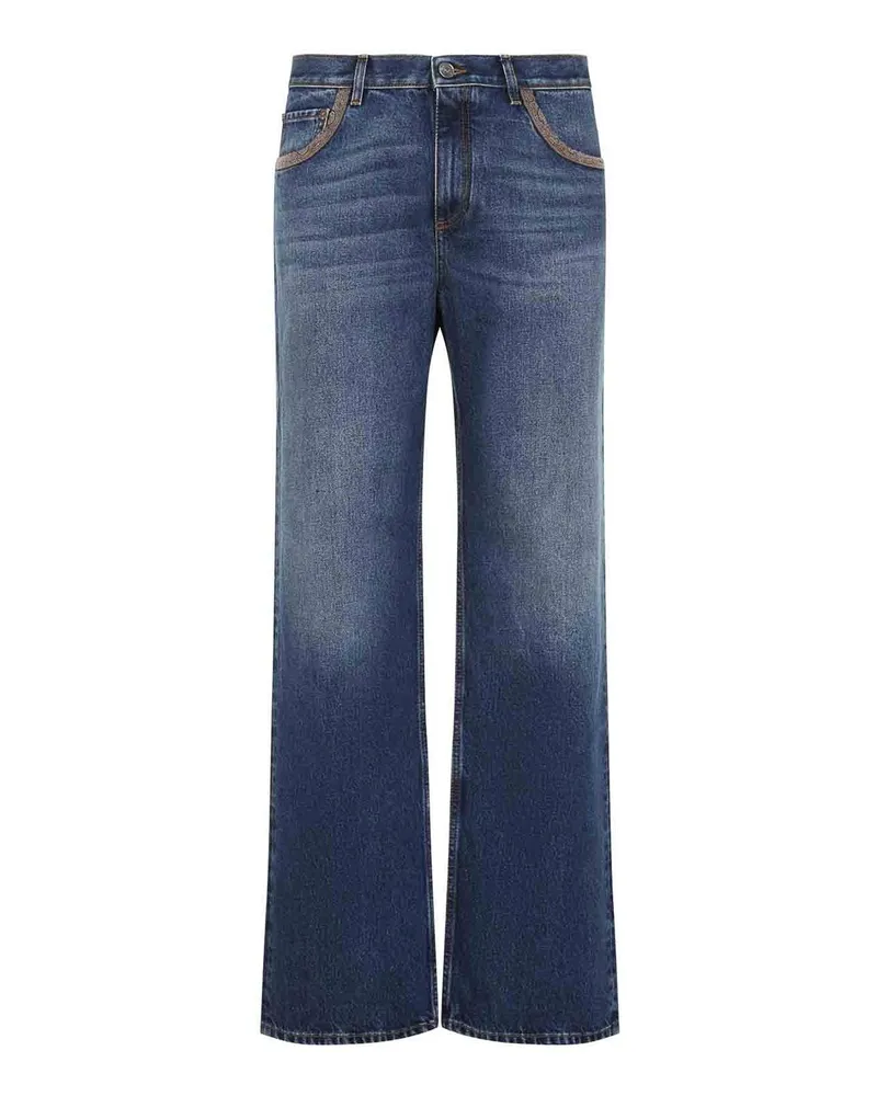 Etro Straight Leg Jeans Dunkles