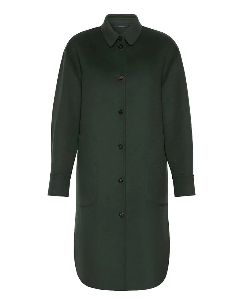 Max Mara Knielanger Mantel - Grün Grün