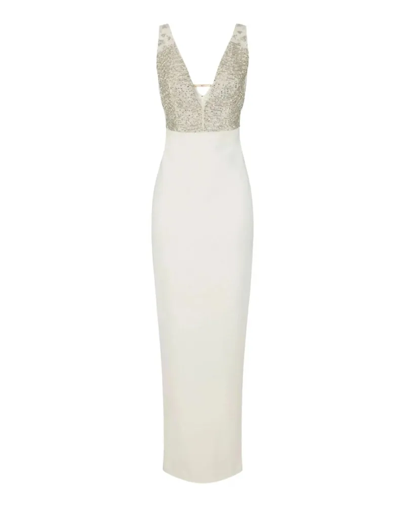 Elisabetta Franchi Maxikleid - Weiß Weiß
