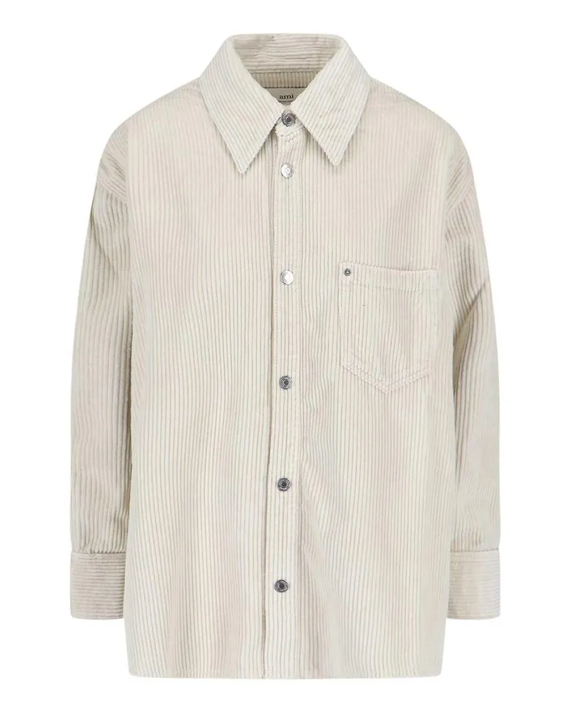 AMI Paris Hemd - Weiß Weiß