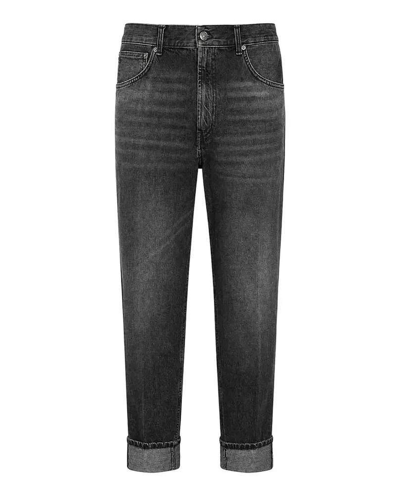 Dondup Straight Leg Jeans - Schwarz Schwarz