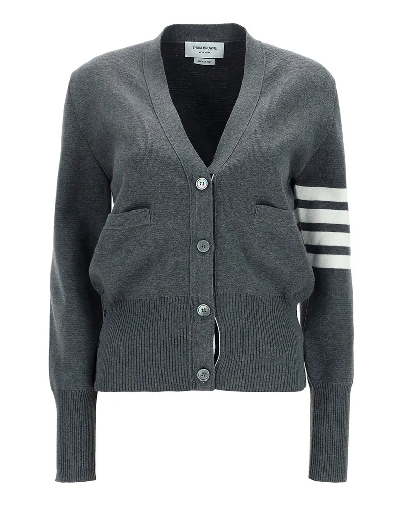 Thom Browne Cardigan - Grau Grau