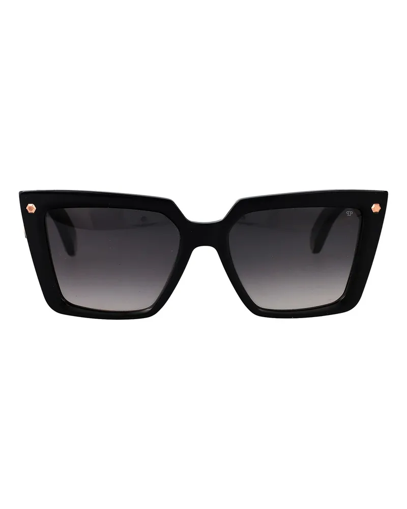 Philipp Plein Sonnenbrille - Schwarz Schwarz